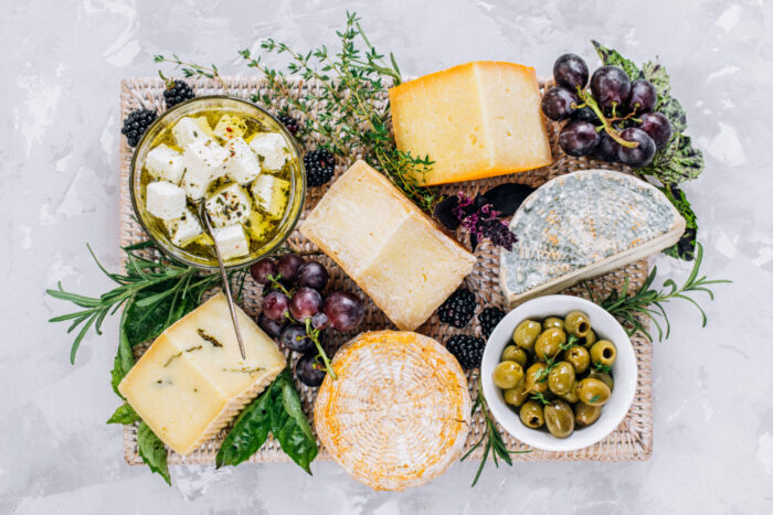 Luxury local cheese board