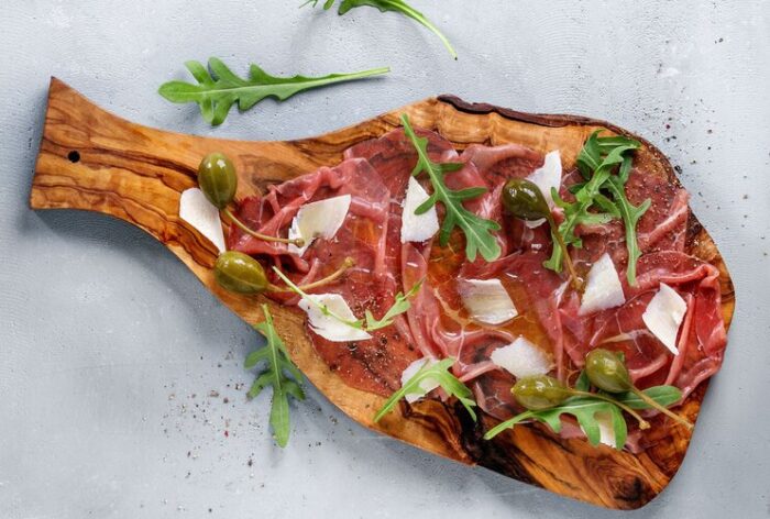 Beautifully crafted Italian meats board